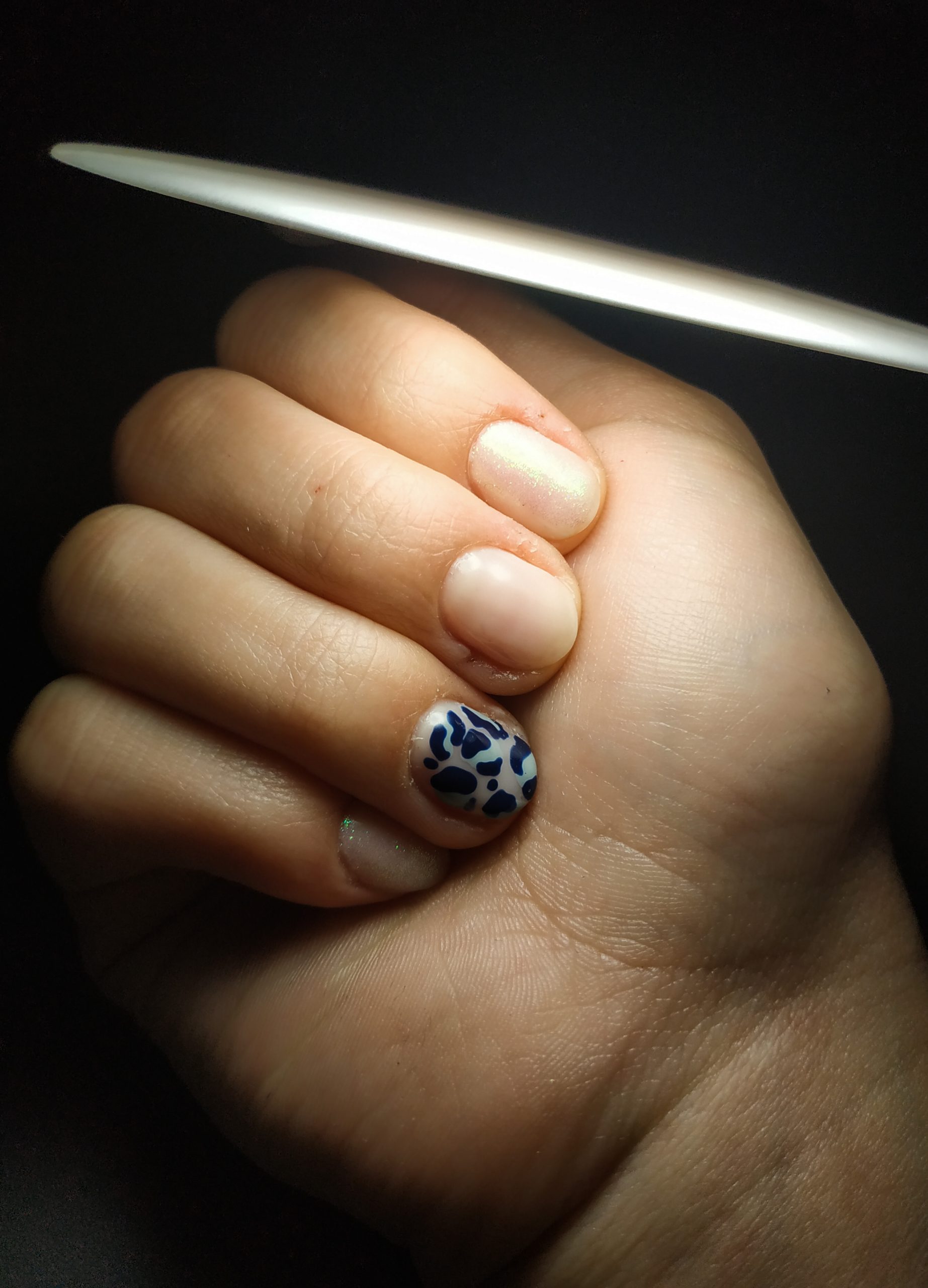 Jak zrobić manicure hybrydowy w panterkę?